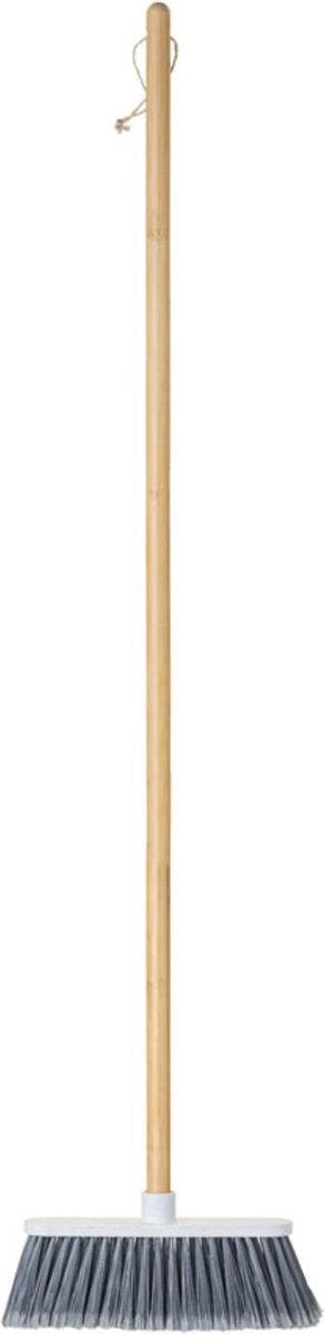 Vigar - Bamboo bezem - lichtgrijs - bioplastic