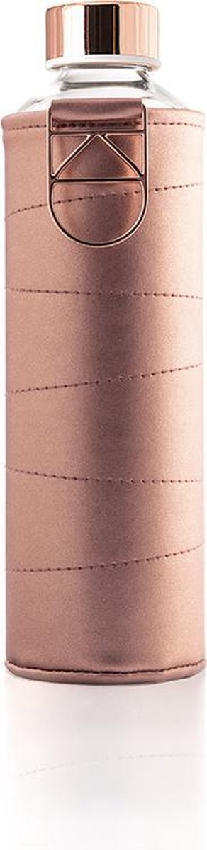Equa glazen waterfles - 750 ml Mismatch met hoes - Bronze