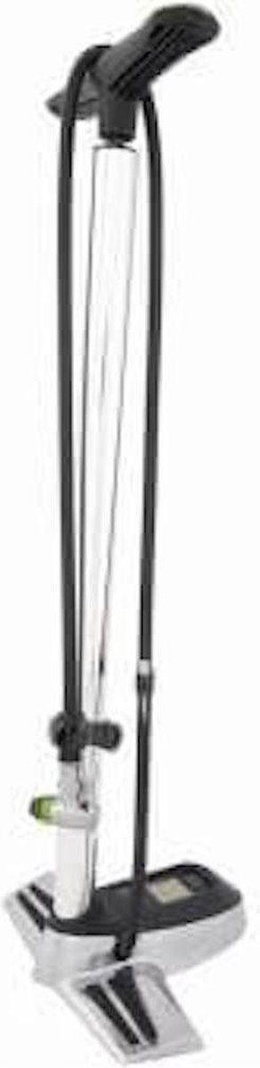 Contec Hogedruk Pomp Fietspomp Air Support Chrome - 16.5bar / 240 PSI - Geschikt Voor Alle Ventielen - Aluminium