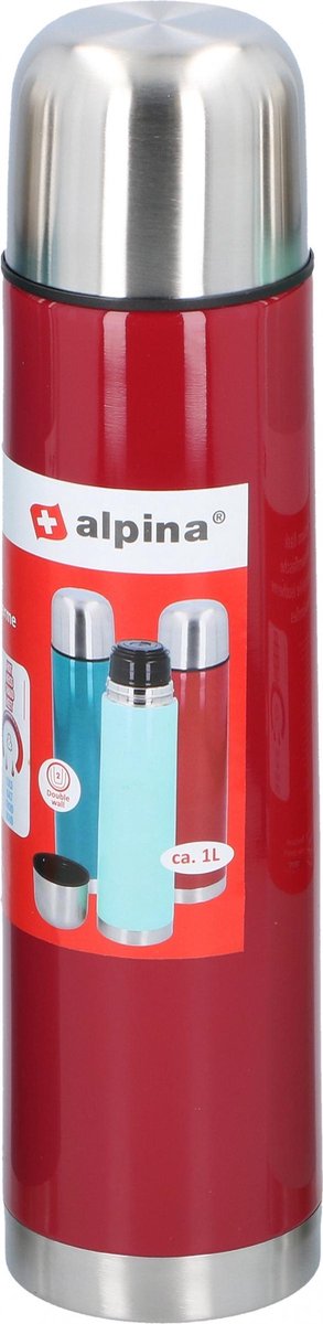 Alpina Thermosfles 1 Liter Rood