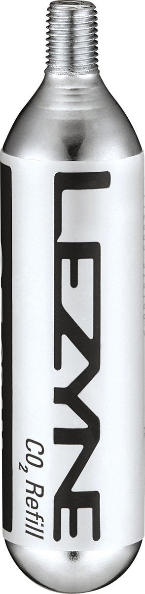 Lezyne 25G Threaded - CO2 Patronen (5x) - Zilver