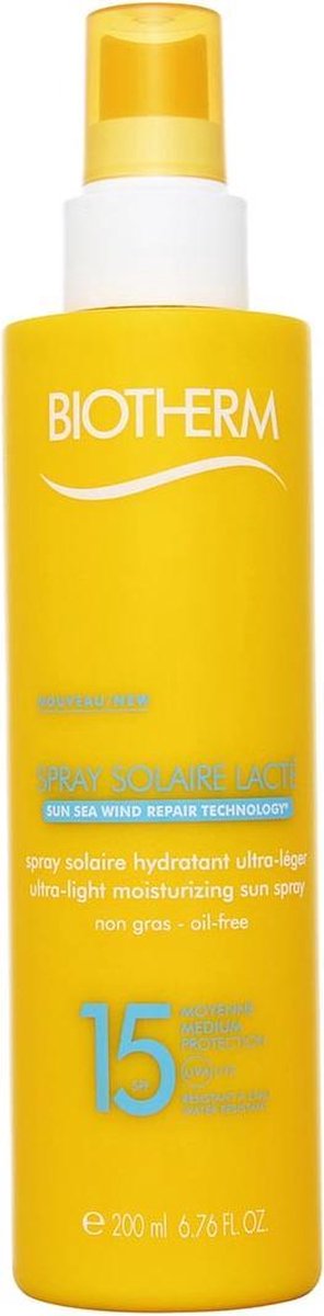 Biotherm Spray Solaire Lacté Ultra-Light Moisturizing SPF 15 - Zonnemelk - 200 ml