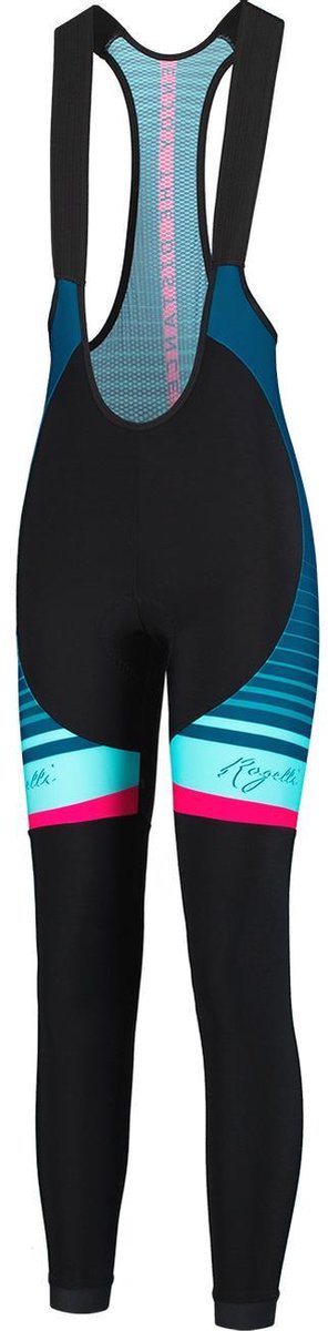 Rogelli Dames Collant Impress Zwart/Blauw/Roze - Maat S