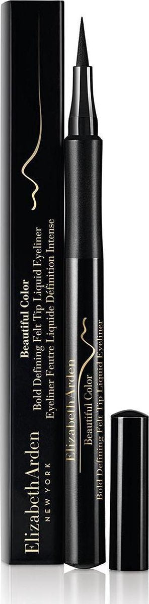 Elizabeth Arden Beautiful Color Bold Defining Felt Tip Liquid Eyeliner Black