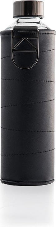 Equa glazen waterfles 750 ml Mismatch met hoes - Graphite