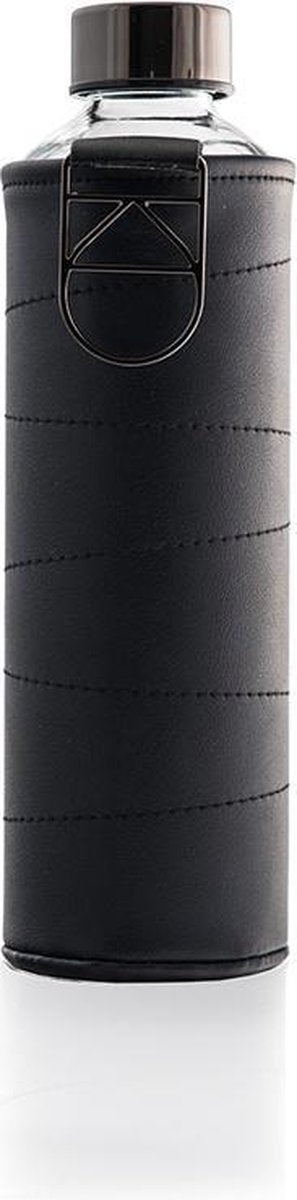 Equa glazen waterfles 750 ml Mismatch met hoes - Graphite
