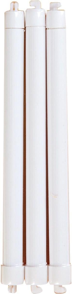 Vogelzitstok Uitschuifbaar - Wit - 31 - 36 cm x 15 mm