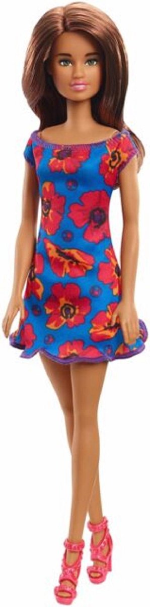 Barbie Bloemenjurk Brunette