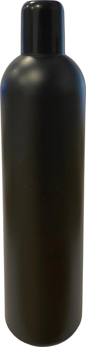 Fles met dop 200 ml zwart - leeg - hervulbaar -cosmetica - nail care