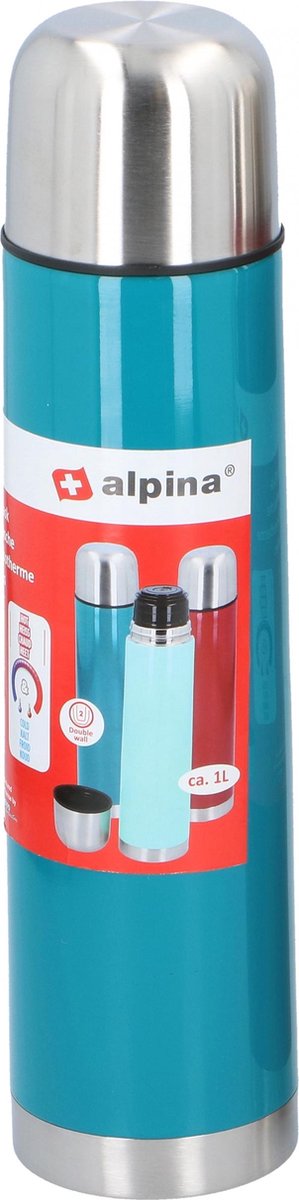 Alpina Thermosfles 1 Liter Blauw