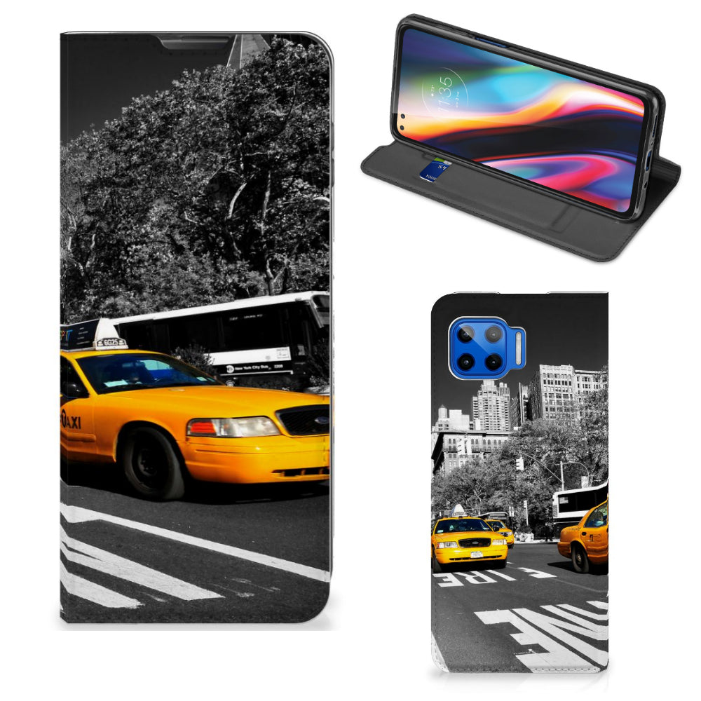 Motorola Moto G 5G Plus | Book Cover | New York Taxi
