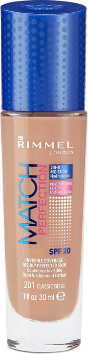 Rimmel London Match Perfection Foundation - 201 Classic Beige