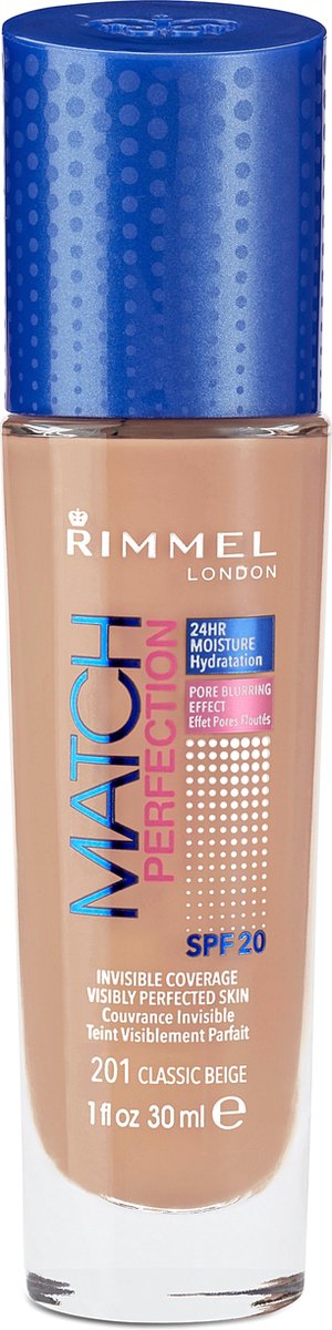 Rimmel London Match Perfection Foundation - 201 Classic Beige