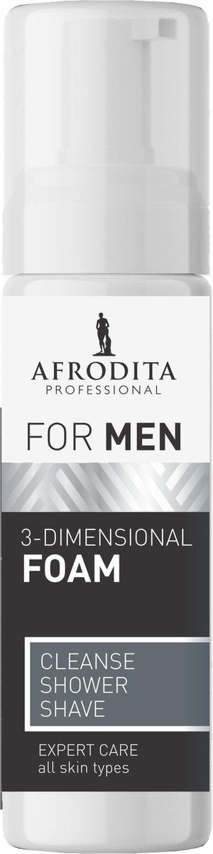 AFRODITA MEN Professional 3-DIMENSIONAAL SCHUIM - Cleanse- Shave - 150 ml - Vegan