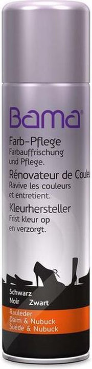 Kleurhersteller onderhoud spray voor Suede en Nubuck leer - Bama S19 - Zwart