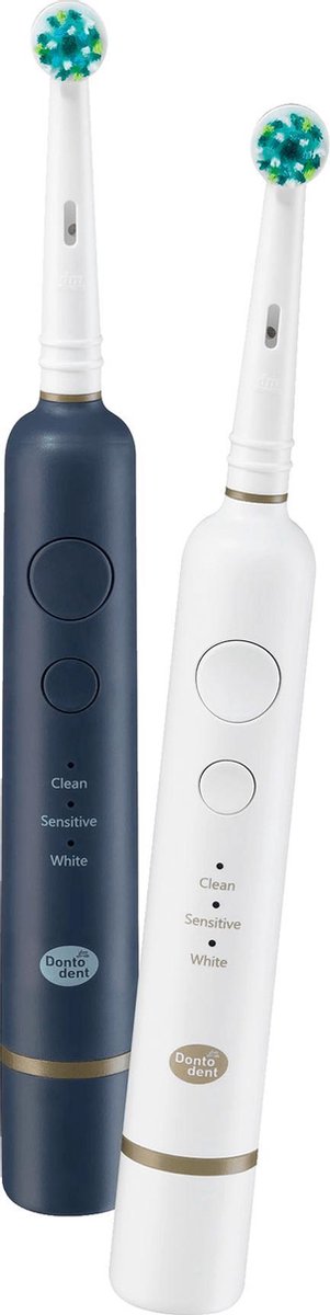 Dontodent Elektrische tandenborstel Active Professional Pure White / Graphite Blue (1 stuk)