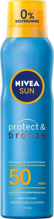 NIVEA SUN Protect & Bronze Zonnespray SPF 50 - 200 ml