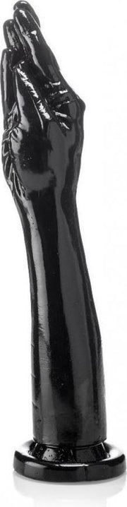 XXLTOYS - Dev - Fist - Inbrenglengte 38 X 7.5 cm - Black - Uniek Design Realistische Dildo – Stevige Dildo – voor Diehards only - Made in Europe