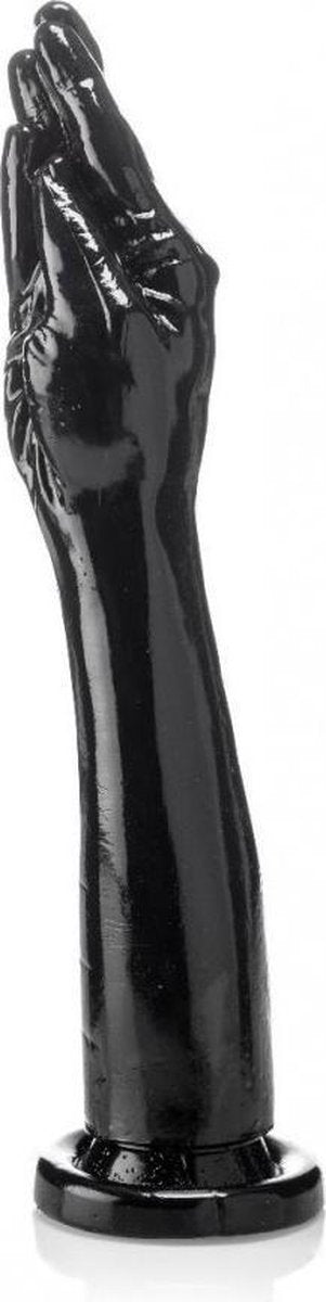 XXLTOYS - Dev - Fist - Inbrenglengte 38 X 7.5 cm - Black - Uniek Design Realistische Dildo – Stevige Dildo – voor Diehards only - Made in Europe