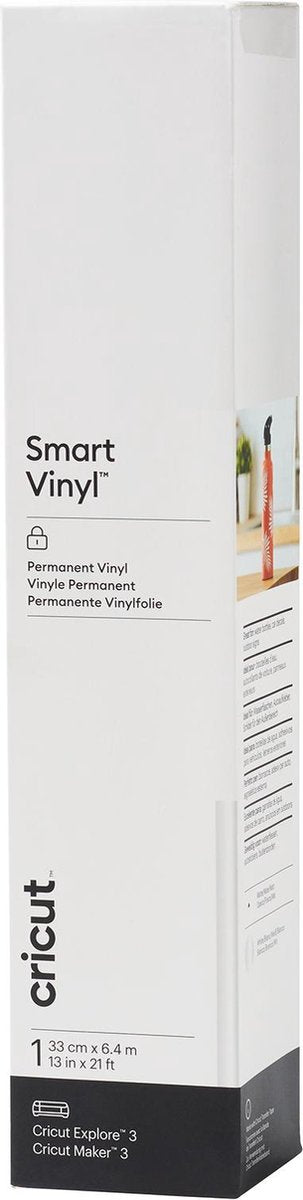 Cricut Vinyl Folie - Smart Vinyl - Permanent - 33x640cm - Wit