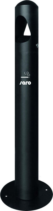 Rookpaal Zwart | Staand | Binnenbak Verwijderbaar | (H)1000mm Ø 290 mm