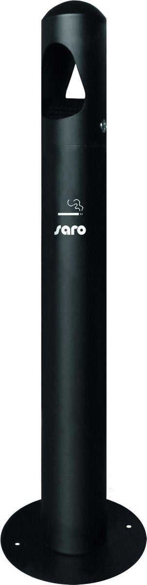 Rookpaal Zwart | Staand | Binnenbak Verwijderbaar | (H)1000mm Ø 290 mm