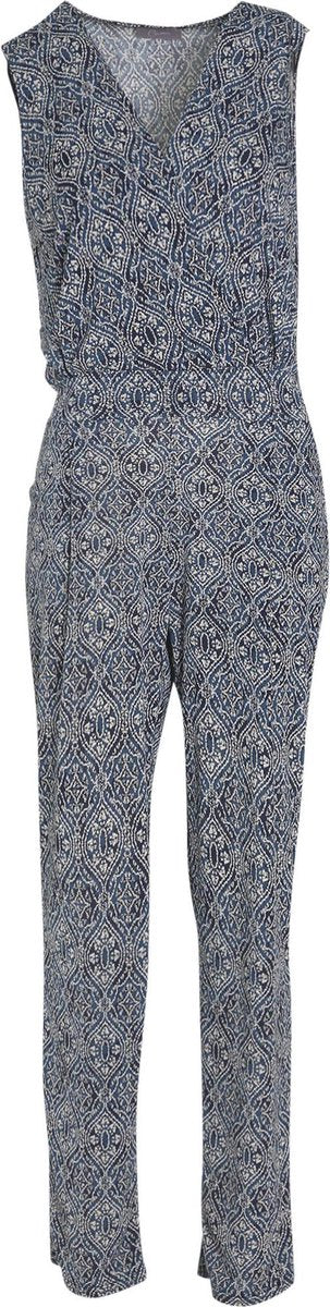 Cassis - Jumpsuit met Azteekse retroprint - Indigo
