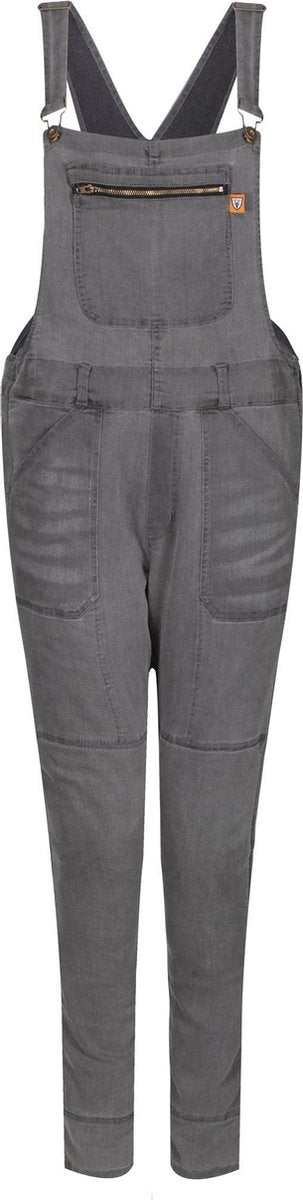 Motogirl Irene motorjeans tuinbroek Grijs "Dungri" AA-keur - Maat XXL / UK18
