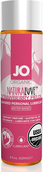 System JO Organic Naturalove Aardbei - Glijmiddel - 120ml