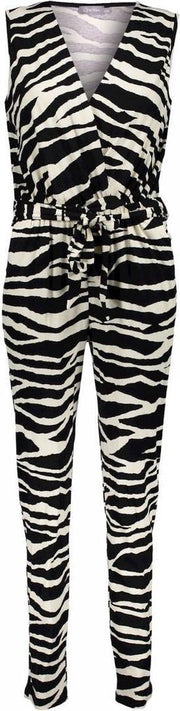 Geisha Jumpsuit Zebra Sleeveless - L