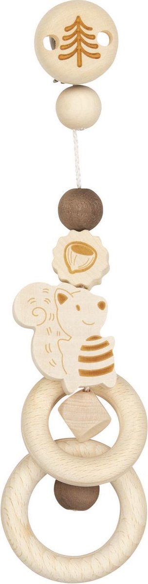 Babyspeeltje Hout met Clip Eekhoorn