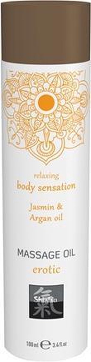 Bundle - Shiatsu - Erotic Massage Olie - Jasmijn & Arganolie met glijmiddel
