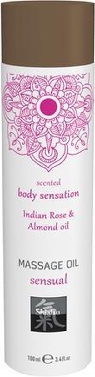 Bundle - Shiatsu - Sensual Massage Olie - Indiase Roos & Amandel met glijmiddel