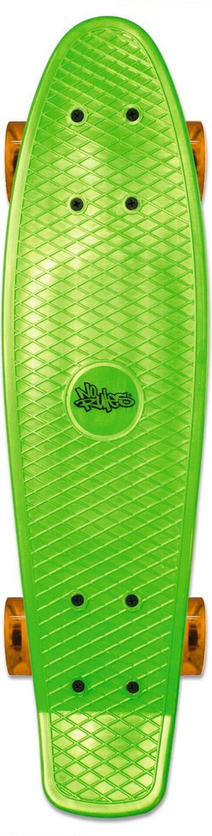Muuwmi Skateboard No Rules 57 X 15 Cm Hout Groen/oranje