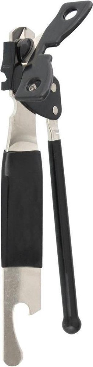 Fackelmann Blik- En Flesopener 15 Cm Zilver/zwart
