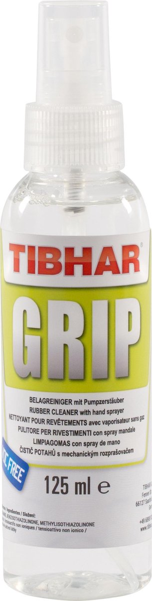 Tibhar Tafeltenniscleaner rubbers Pingpongbatje Grip 125 ml