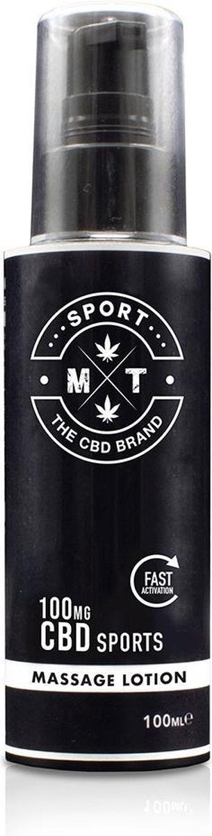 ManTycoon CBD SPORT massage lotion. Voor kortstondige behandeling van vermoeide spieren. Met CBD