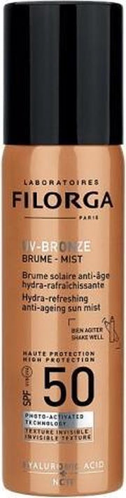 Filorga Uv Bronze Mist Spf50 Hydra Refreshing Anti Ageing Sun Mist 60ml