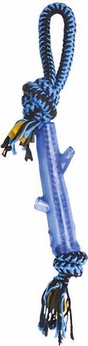 M-pets Hondentrektouw Twist Stick 49 Cm Katoen/elastomeer Blauw
