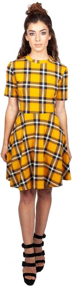 Jawbreaker Skater jurk -XS- Reality check Geel