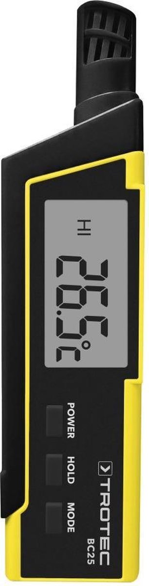 TROTEC Thermohygrometer BC25 incl. hitte-index (HI) en gevoelstemperatuur (WGBT) indicator