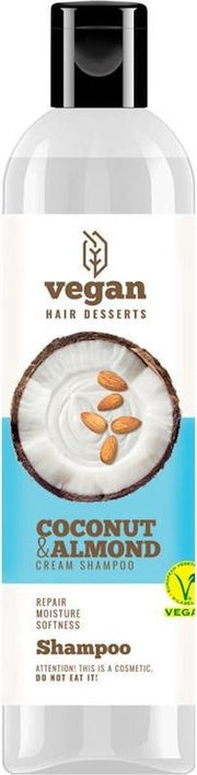Vegan Desserts - Coconut & Almond Cream Shampoo 300ml.