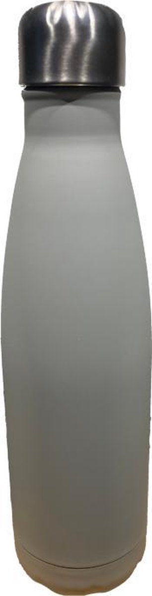 Drinkfles RVS dubbelwandig 500ml - grijs