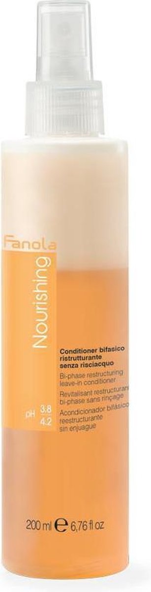 Fanola - Nourishing Restructuring Conditioner Two-Phase Spray About Hair Droughts And Brittle 200Ml