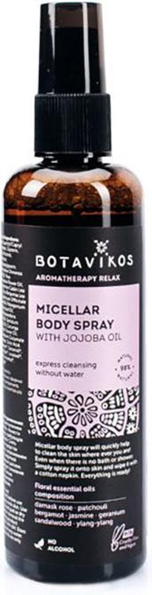 BIOLOGISCHE MICELLAR LICHAAMSPRAY  met JOJOBA-OLIE en AROMATISCHE etherische oliën