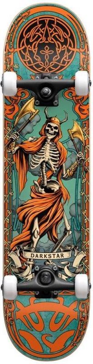 Darkstar Axe First Push 8.0 compleet skateboard orange