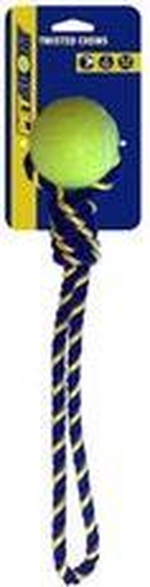 Petsport Knotted Cotton Rope Tug with Tuff Ball - 38 x 6 cm