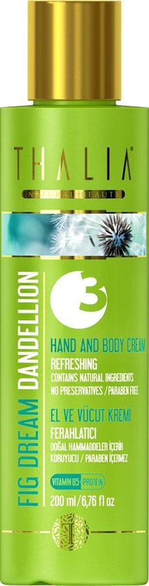 Thalia Paardenbloem Hand- en HuidCrème 200 ml