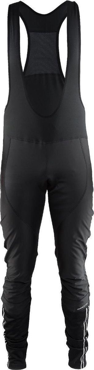 Craft Velo Thermal Wind Lange Bibshorts - Heren Fietsbroek - Zwart Maat M
