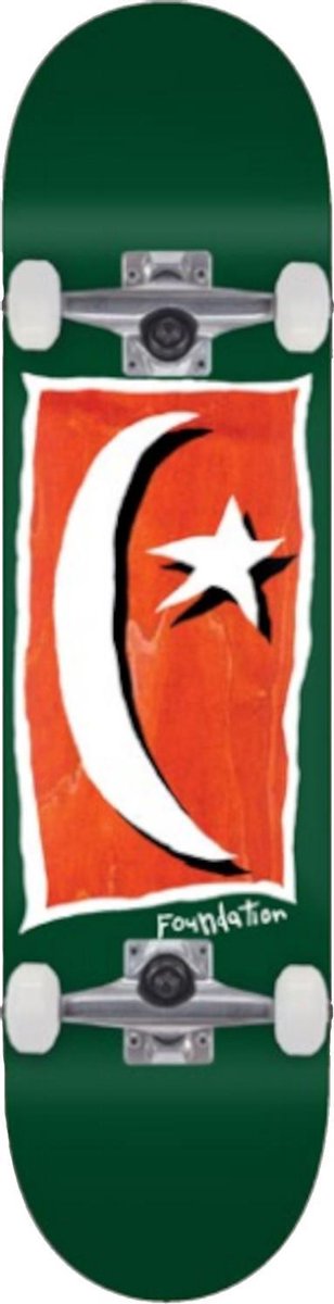 FOUNDATION STAR & MOON V2 GREEN COMPLETE 8.125 | Skateboard